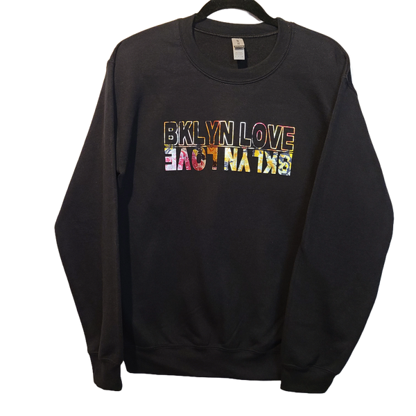 Brooklyn Love/ Love Brooklyn Sweatshirt Black/Floral
