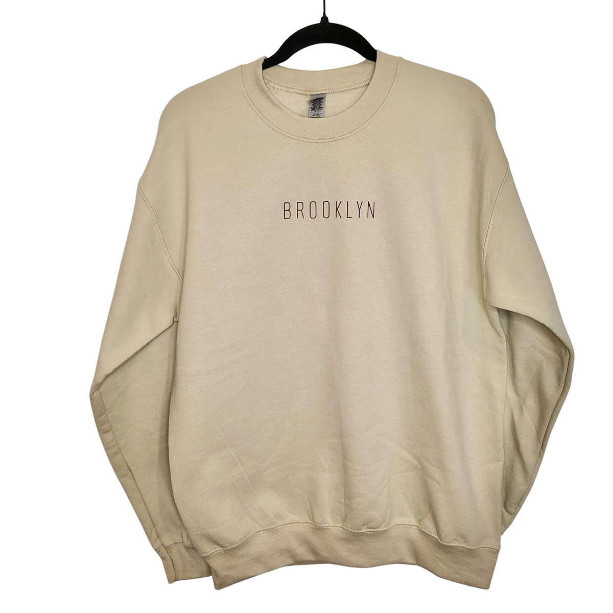 Brooklyn Classic Crewneck Sweatshirt Tan – -Axel J.R.