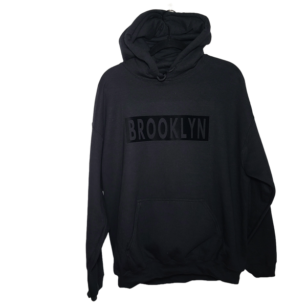 Brooklyn Bold Logo Hoodie Black/Black