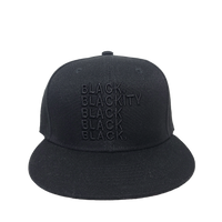 Black Blackity Black Black Black Snapback Black/White