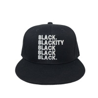 Black Blackity Black Black Black Snapback Black/White