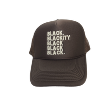 Black Blackity Black Black Black Snapback Trucker Tan/Brown