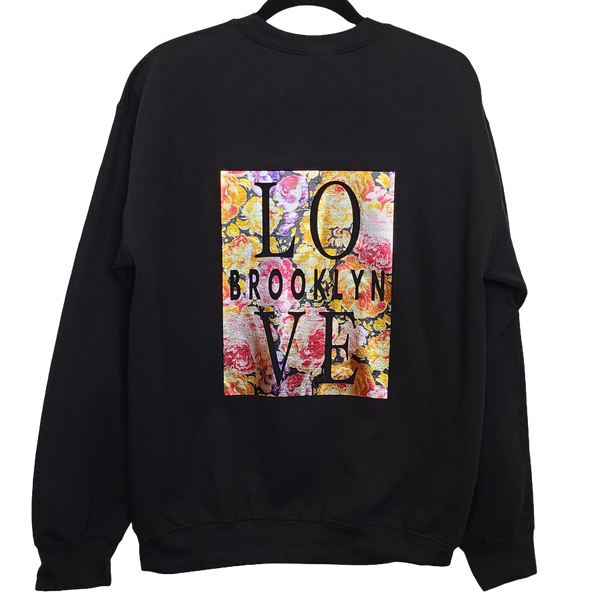 Love Brooklyn Sweatshirt Black/Floral