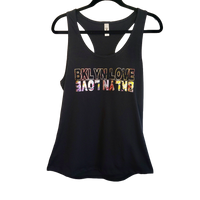 Brooklyn Love/Love Brooklyn Women's Racerback Tank Black/Floral