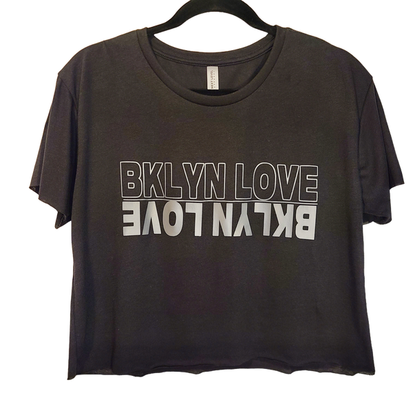 Brooklyn Love/Love Brooklyn Cropped Top Black/Grey