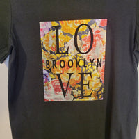 Love Brooklyn Adult Tee Black/Floral