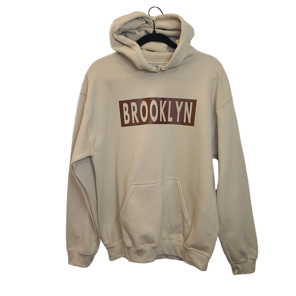 Brooklyn Bold Hoodie Tan/Brown
