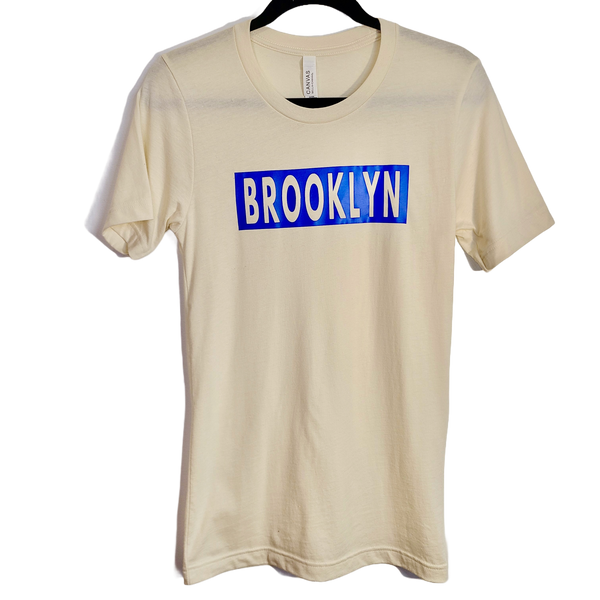 Brooklyn Bold Adult Tee Blue/Tan