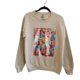 Love New York Spring Floral Crewneck Tan