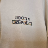 Love Revolution/ Brooklyn Love DBL Sided Hoodie Tan/Camo