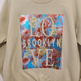 Love Brooklyn Spring Floral Hoodie Tan