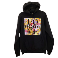 Love Brooklyn Floral Hoodie Black