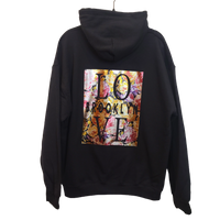 Brooklyn DBL Sided Hoodie Black/Grey/Floral