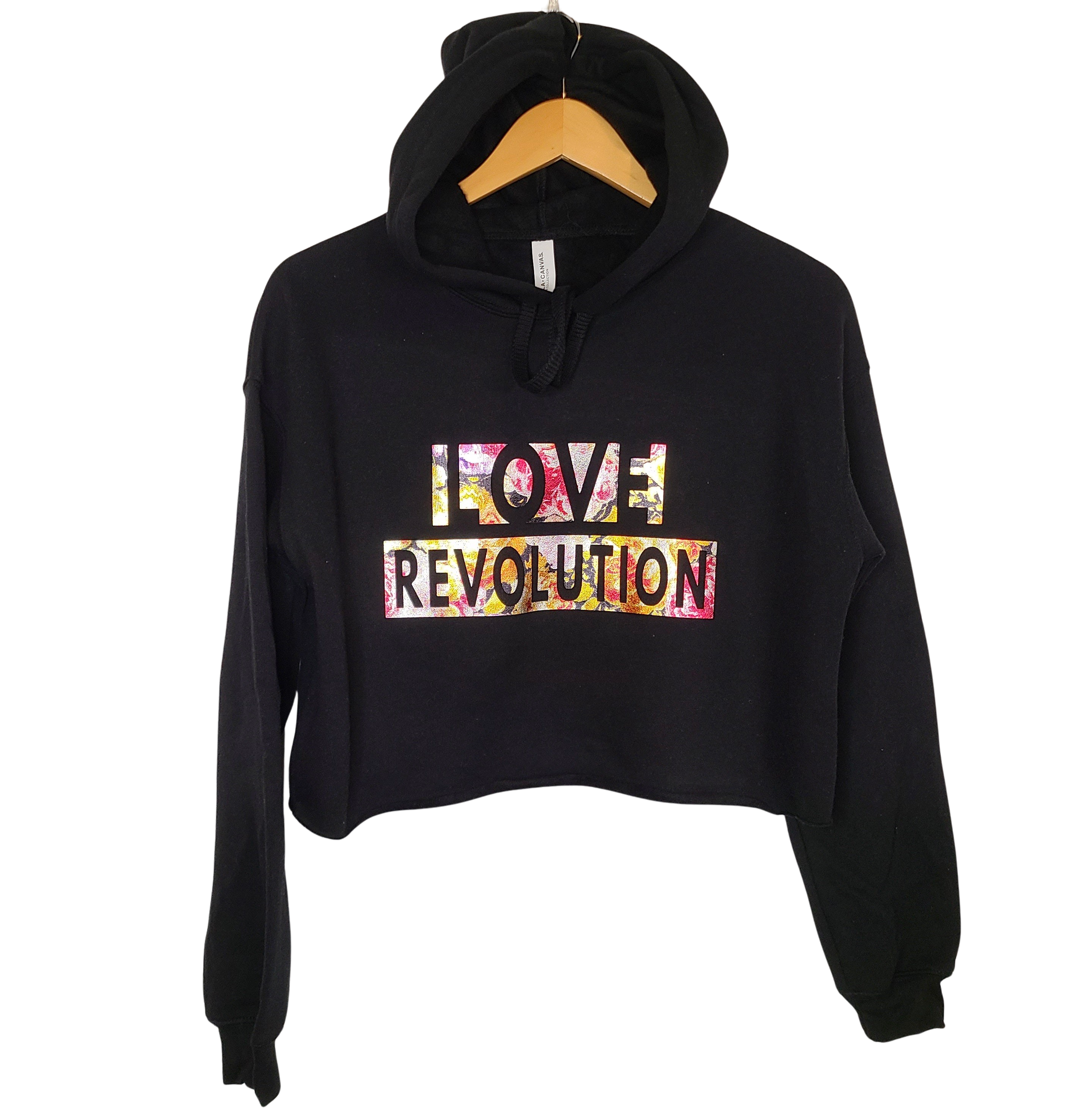 Love Revolution Women's Crop-top Hoodie – -Axel J.R.