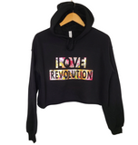 Love Revolution Women's Crop-top Hoodie