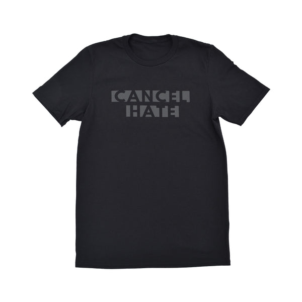 Cancel Hate Adult Tee Black/Black