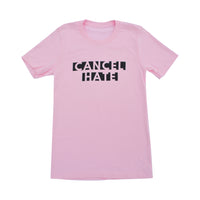 Cancel Hate Adult Tee Pink/Black